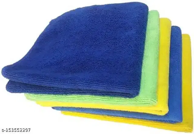 Microfiber Bath Towel, Multicolor, 40x40 cm, Pack of 5