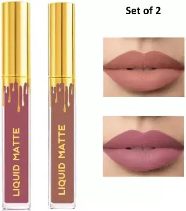 HD Beauty Liquid Lipstick, Nude & Mauve, 16 ml