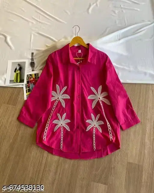 Shirt for Women (Pink, XL)