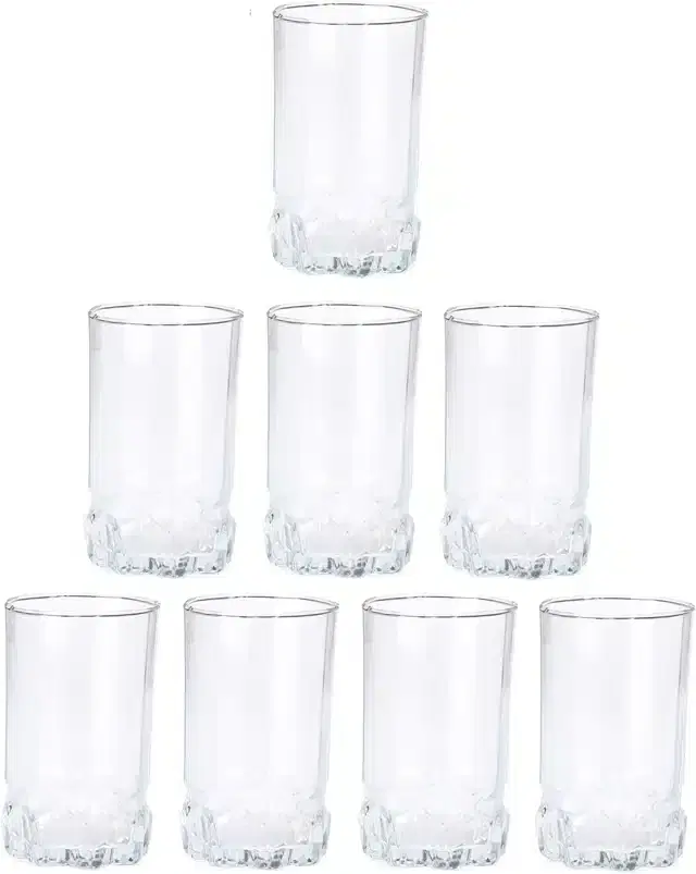 Liquor cum Cocktail Glasses, Transparent, 300 ml, Pack of 8
