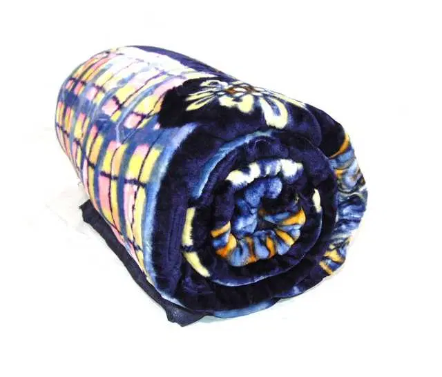 Luxurious Embossed Double Bed Blanket, Multicolor, 90X90 Inch, Pack Of 1, Mo-001