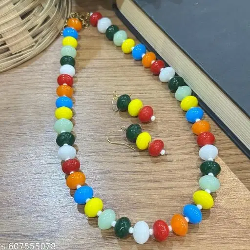 Multicolour Antique Beads Mala for Women