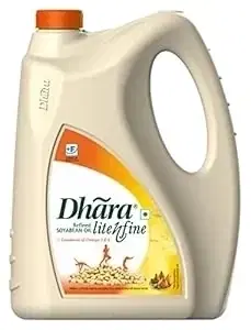 Dhara Refined Soyabean Oil 4.55 kg (Jar)