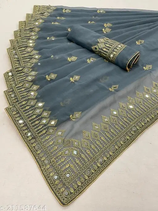 Beautiful Saree for Women (Maroon)