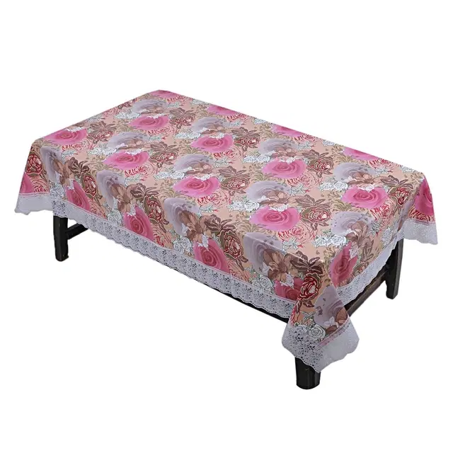 PVC Printed 4 Seaters Table Cover, Multicolor, 40x60 inches