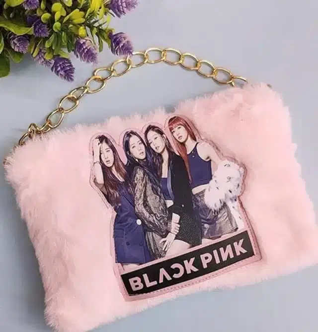 Black Pink Pouch for Kids, Multicolor