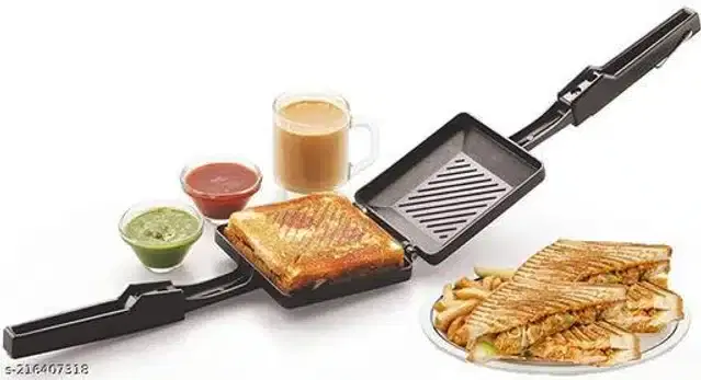 Grill Toaster Sandwich Maker, Black