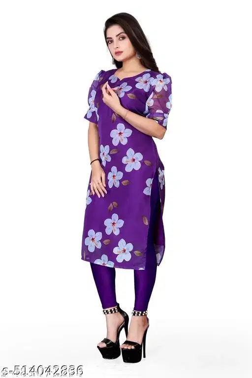 Kurta for Women (Purple, XS)