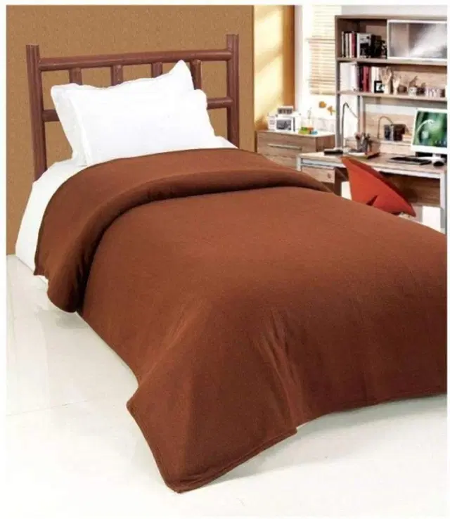 Fleece Blanket, Brown, 60x90 Inches