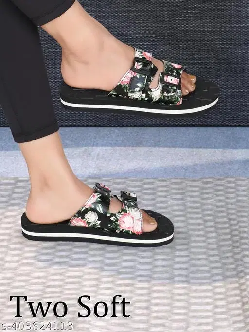 Sandals for Women (Black, 7)