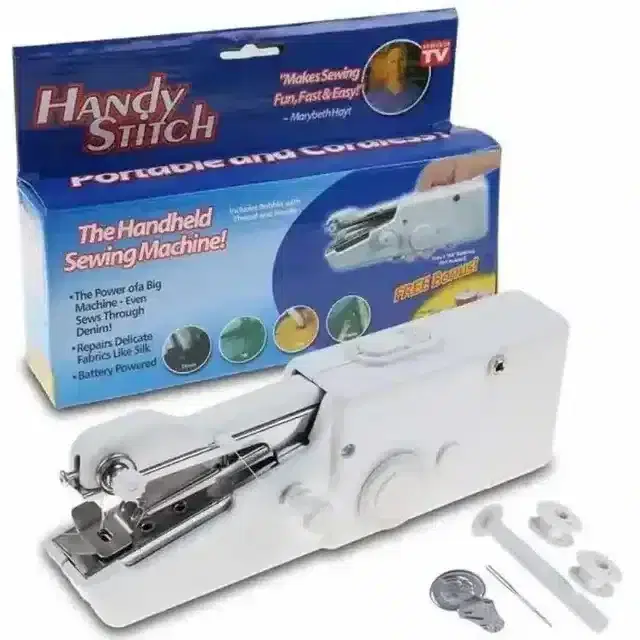 K Kudos Sewing Machine Electric Handheld Sewing Machine Mini Handy Stitch Portable Needlework Cordless Handmade Diy Tool