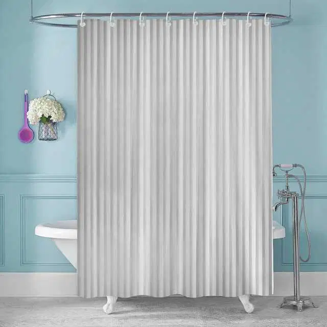 E-Retailer PVC Waterproof Shower Curtain, Grey, 84X54 Inches, SPM-23