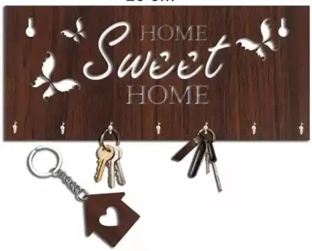 Wooden Keys Holder, Brown