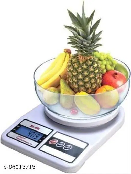 Digital Kitchen Scale, White