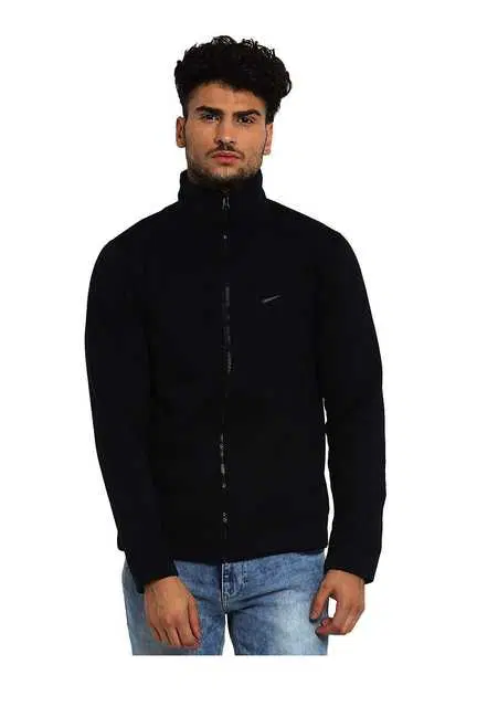 Mens Full Sleeve Winter Wear Jacket (Black, M) (A5)