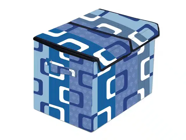 PVC Printed Multipurpose Partitioned Storage Box, Multicolor