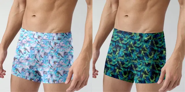 Micro Modal Printed Trunk for Men, Pack of 2 (Multicolor, S)