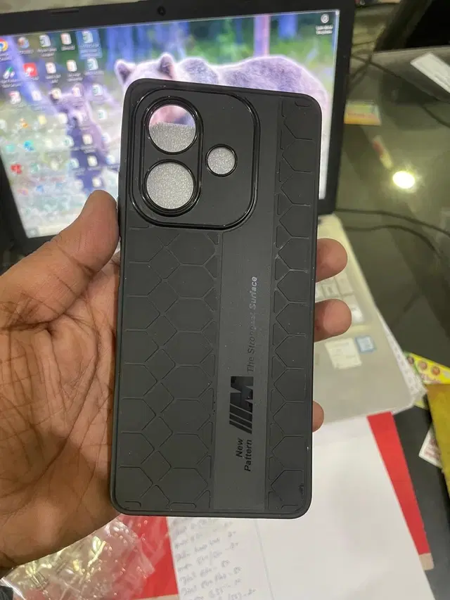 Pvc Back Cover For Oppo A3X 5G, Black