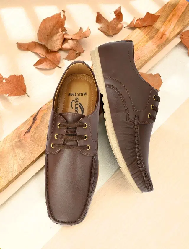 Casual Loafers for Men (Brown, 6)