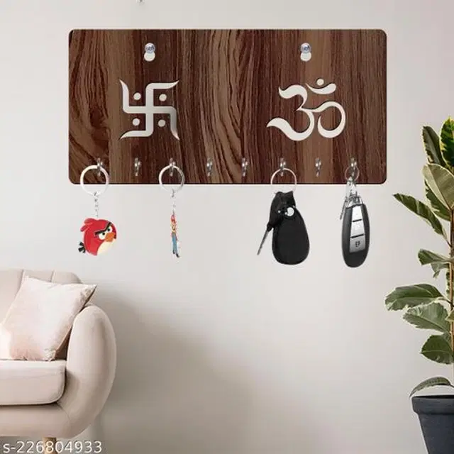 Wooden Key Holder, Brown