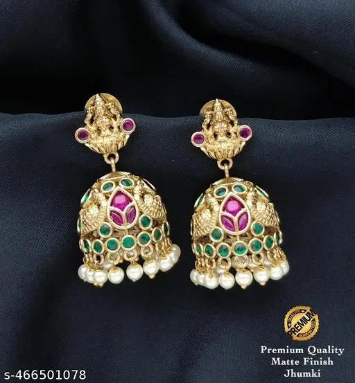Ad Stone Jhumkha/Earrings