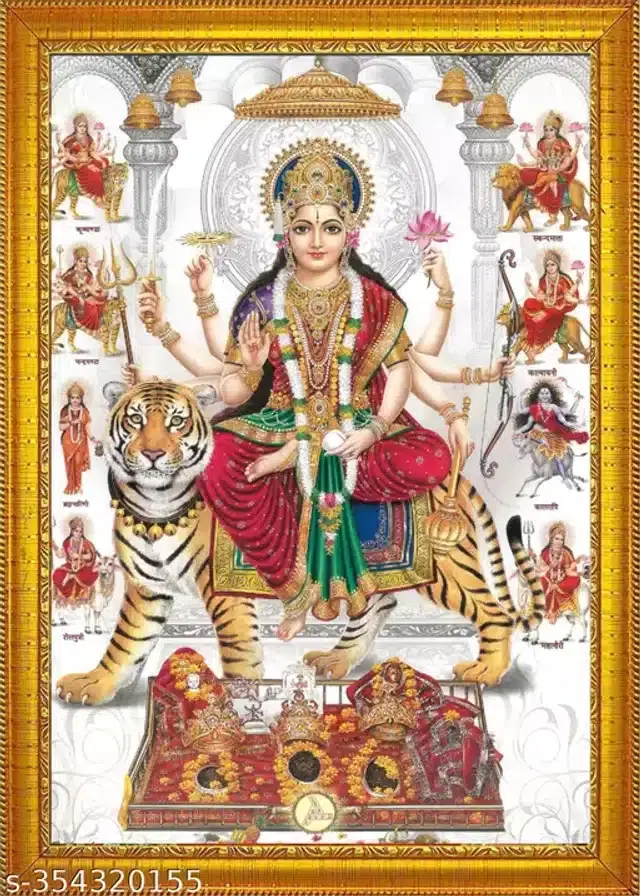 Khatu Shyam Wall Photo Frame, Multicolor, 5x7 Inches