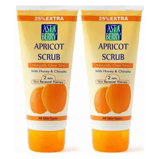 Astaberry Scrub Face Wash, Pack of 2, 60 ml