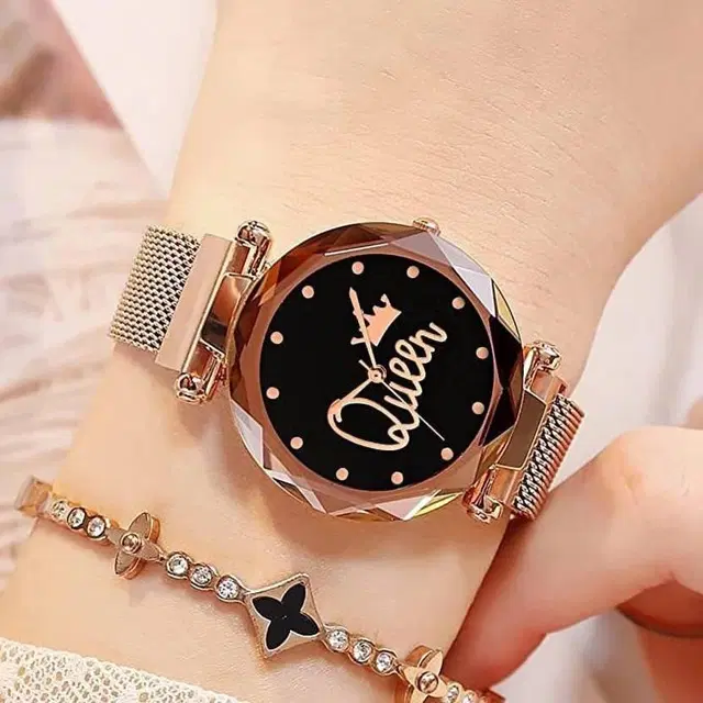 Analog Watch For Women (Gold)