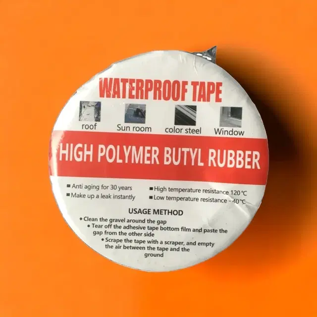 Aluminium Single Sided Self Adhesive Tape, Silver, 5 m