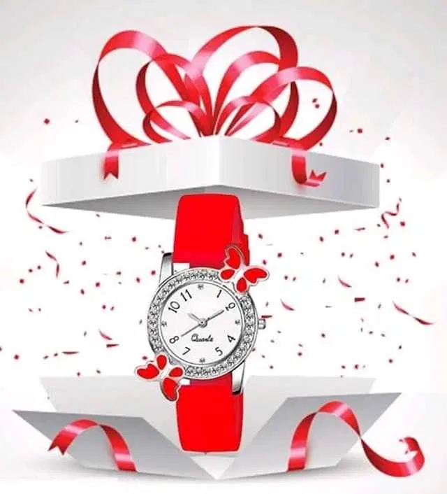 Analog Watch For Womens (Red) (WS-3)