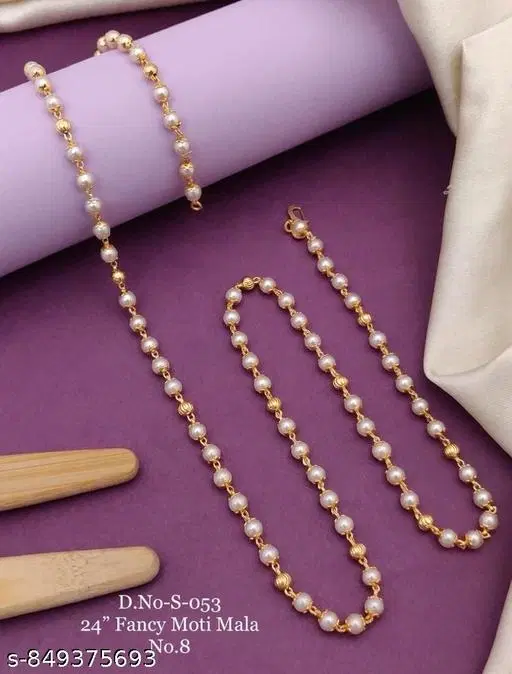 Elegant Necklace for Women (Gold, Free Size)