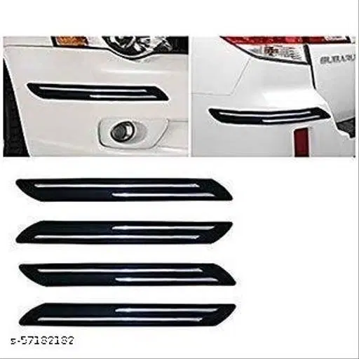 Rubber Car Bumper Protector, Multicolor, Pack of 4