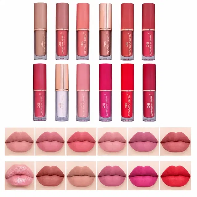 C G Liquid Matte Lipstick, Multicolor [Pack of 12]