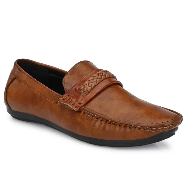 Loafers for Men (Tan, 9)