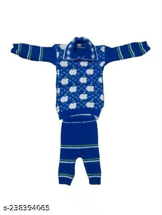 Woolen Sweater & Pant for Kids (Multicolor, 9-12 Months)