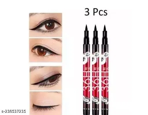 36H Sketch Eyeliner, Black, Pack of 3