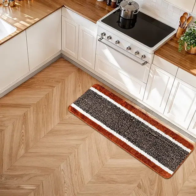 Status Microfibre Antislip Runner 50x125cm Brown
