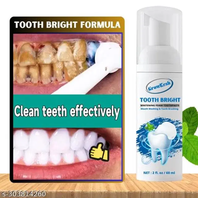 Growkesh Teeth Whitening Foam, 60 ml
