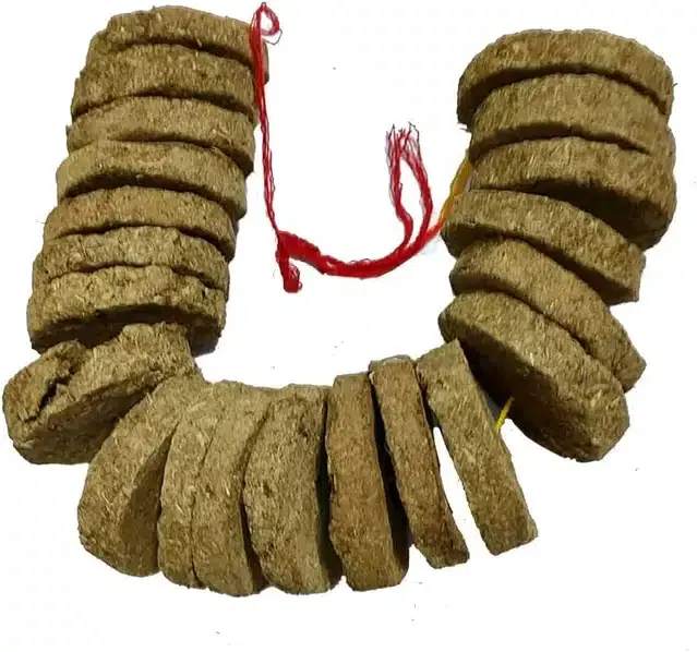 Cow Dung Mala Badkulla, Multicolor, Pack of 12
