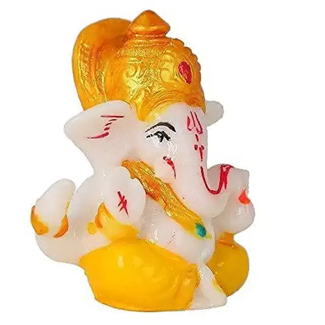 Mini Ganesha Idol for Home Decor, Multicolor