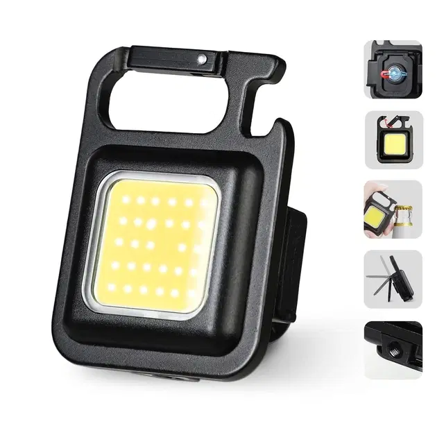 Portable USB Rechargeable Camping Flash Light, White