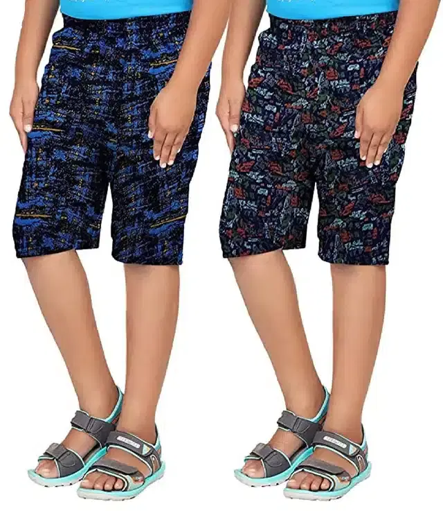 Shorts for Boys, Pack of 2 (Multicolor, 2-3 Years)