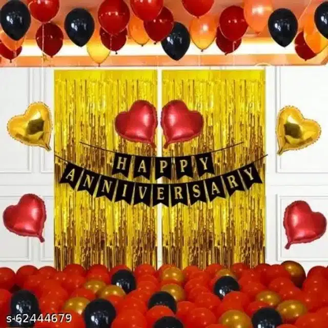 Anniversary Party Decoration Kit, Multicolor, Set of 39