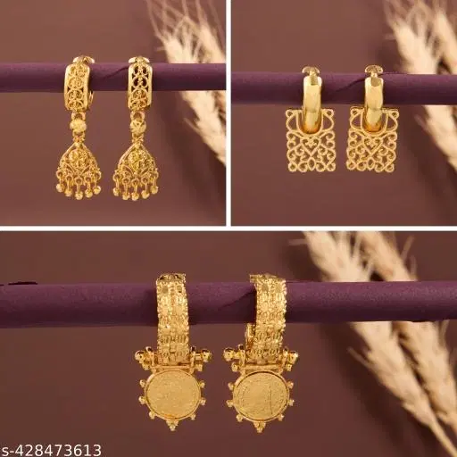Combo Of Earrings/Studs/Bali For Women'S/Girls
