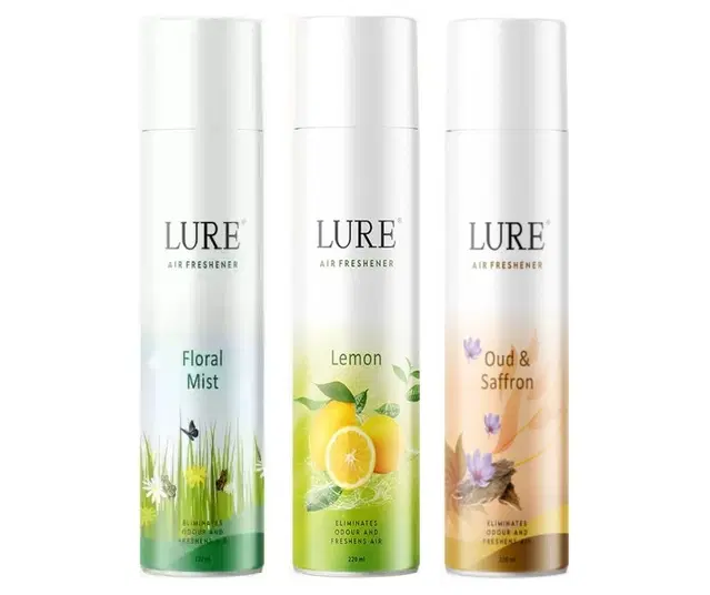 Combo of Floral Mist with Lemon & Oud & Saffron Air Freshener, 220 ml, Pack of 3