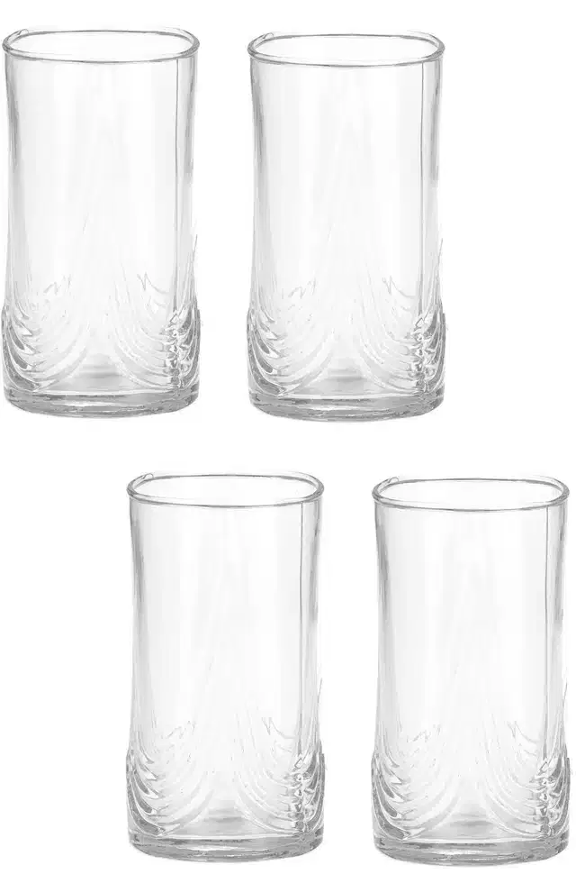 Liquor cum Cocktail Glasses, Transparent, 300 ml, Pack of 4