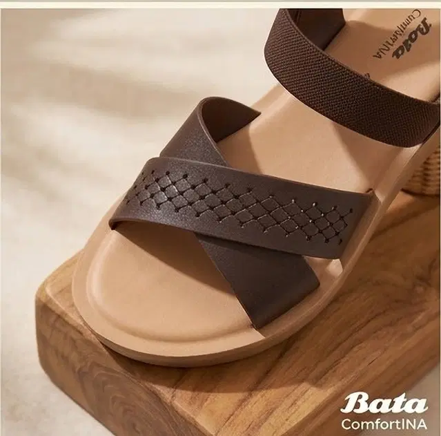 Bata Casual Flats for Women (Brown, 7 UK/India)