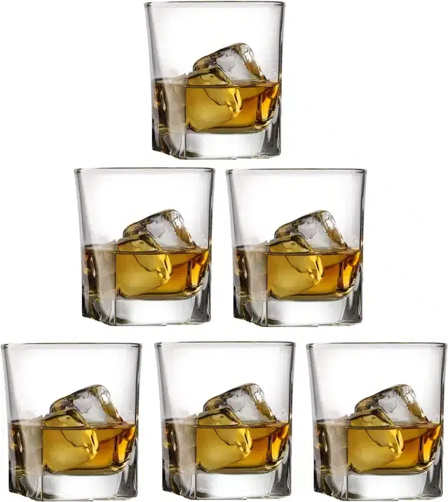 Liquor cum Cocktail Glasses, Transparent, 180 ml, Pack of 6