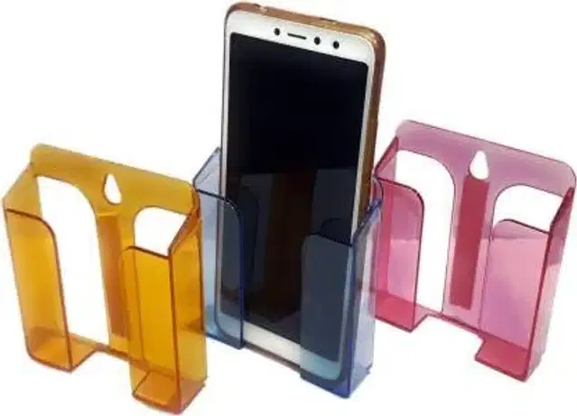 Wall Mount Mobile Holder, Pack of 3, Assorted
