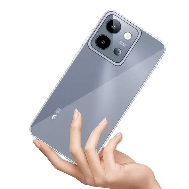 Rubber Mobile Back Cover for LAVA Storm Lite 5G (Transparent)